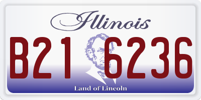 IL license plate B216236