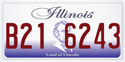 IL license plate B216243