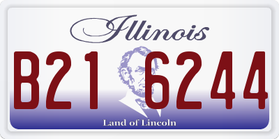 IL license plate B216244