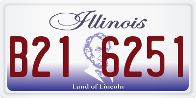 IL license plate B216251