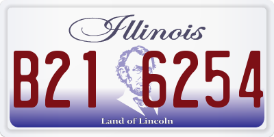 IL license plate B216254