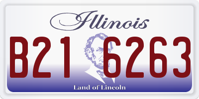 IL license plate B216263