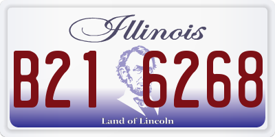 IL license plate B216268