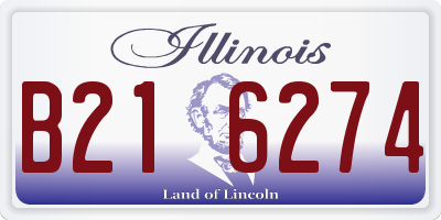 IL license plate B216274