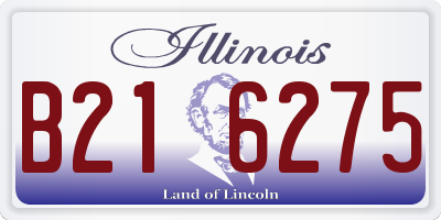 IL license plate B216275