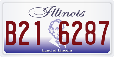 IL license plate B216287