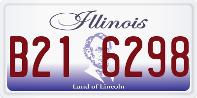 IL license plate B216298
