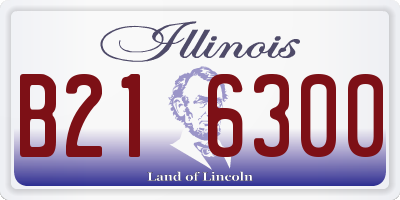 IL license plate B216300
