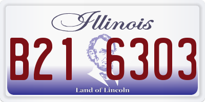 IL license plate B216303