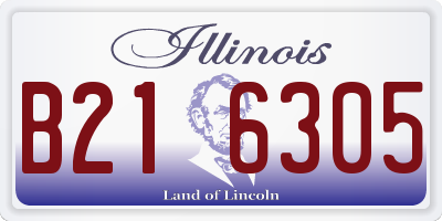 IL license plate B216305