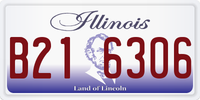 IL license plate B216306