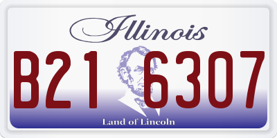 IL license plate B216307
