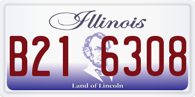 IL license plate B216308