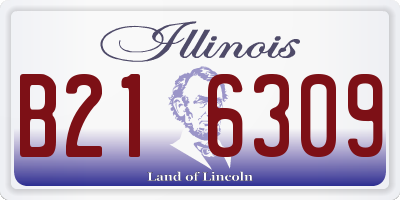 IL license plate B216309