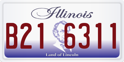 IL license plate B216311