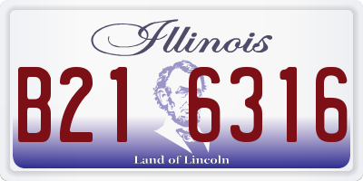 IL license plate B216316