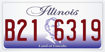 IL license plate B216319