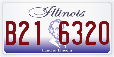 IL license plate B216320