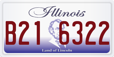 IL license plate B216322