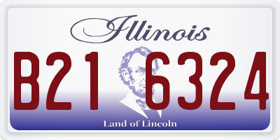 IL license plate B216324