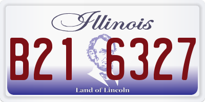 IL license plate B216327