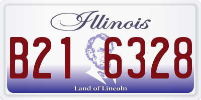 IL license plate B216328