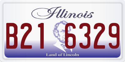 IL license plate B216329