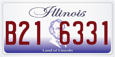 IL license plate B216331