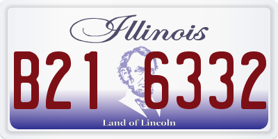 IL license plate B216332