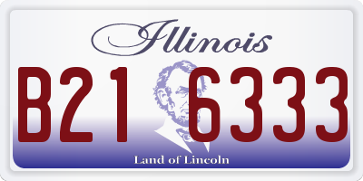IL license plate B216333