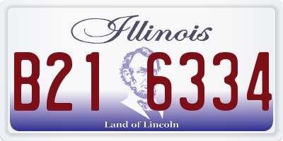 IL license plate B216334