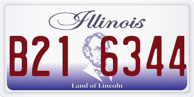 IL license plate B216344