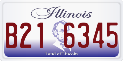 IL license plate B216345