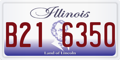 IL license plate B216350