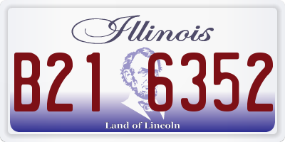 IL license plate B216352