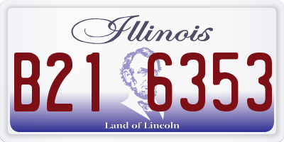 IL license plate B216353