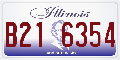 IL license plate B216354