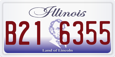 IL license plate B216355