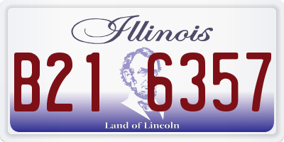 IL license plate B216357
