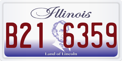 IL license plate B216359