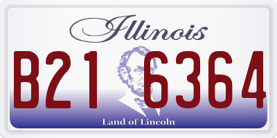 IL license plate B216364