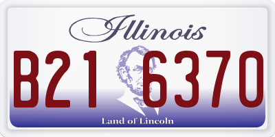 IL license plate B216370