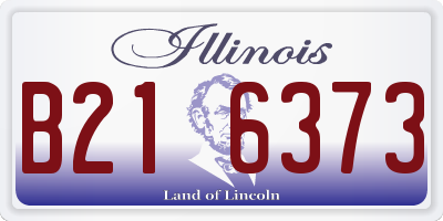 IL license plate B216373