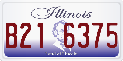 IL license plate B216375
