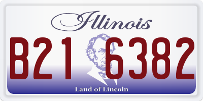 IL license plate B216382