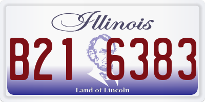 IL license plate B216383