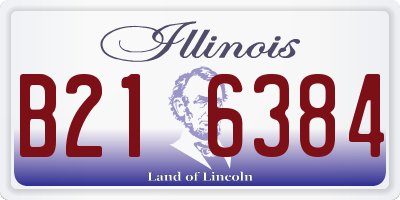 IL license plate B216384