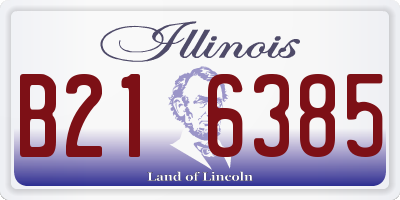 IL license plate B216385