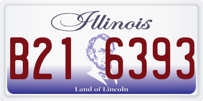 IL license plate B216393