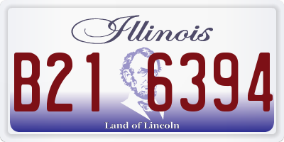 IL license plate B216394